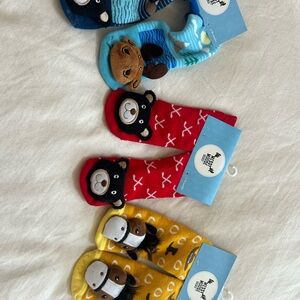 Adorable Messy Moose (Hadley) socks for kids! Great stocking stuffers!